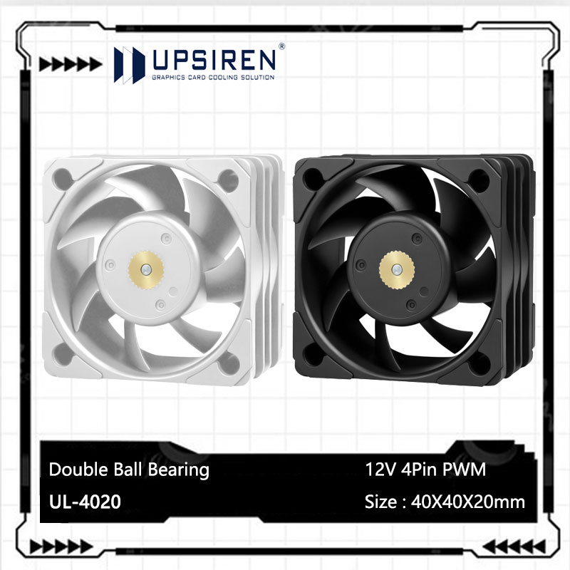 Case Fan Controller - Ventola di raffreddamento UPSIREN UL-4020 4cm/40x40x20mm/doppi