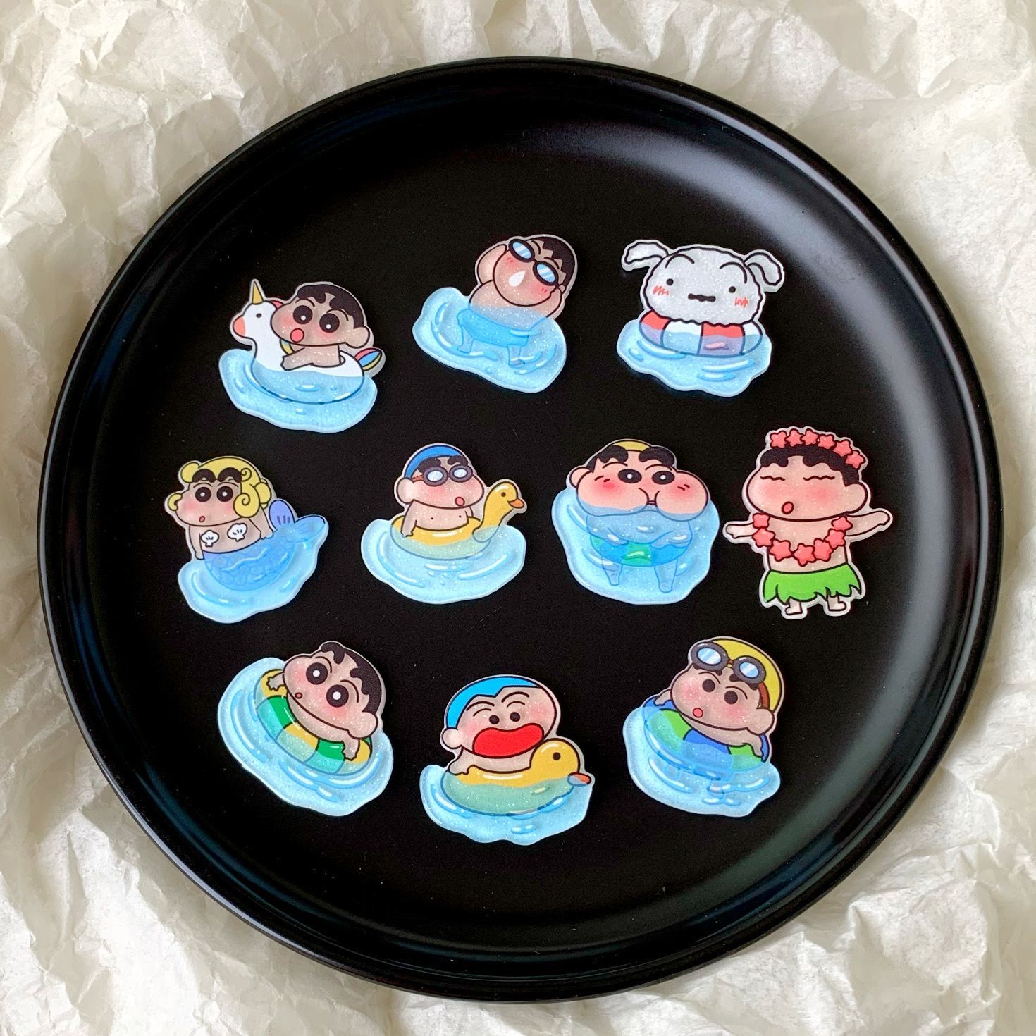 Case Fans - Accessori in resina di Crayon Shin-chan,