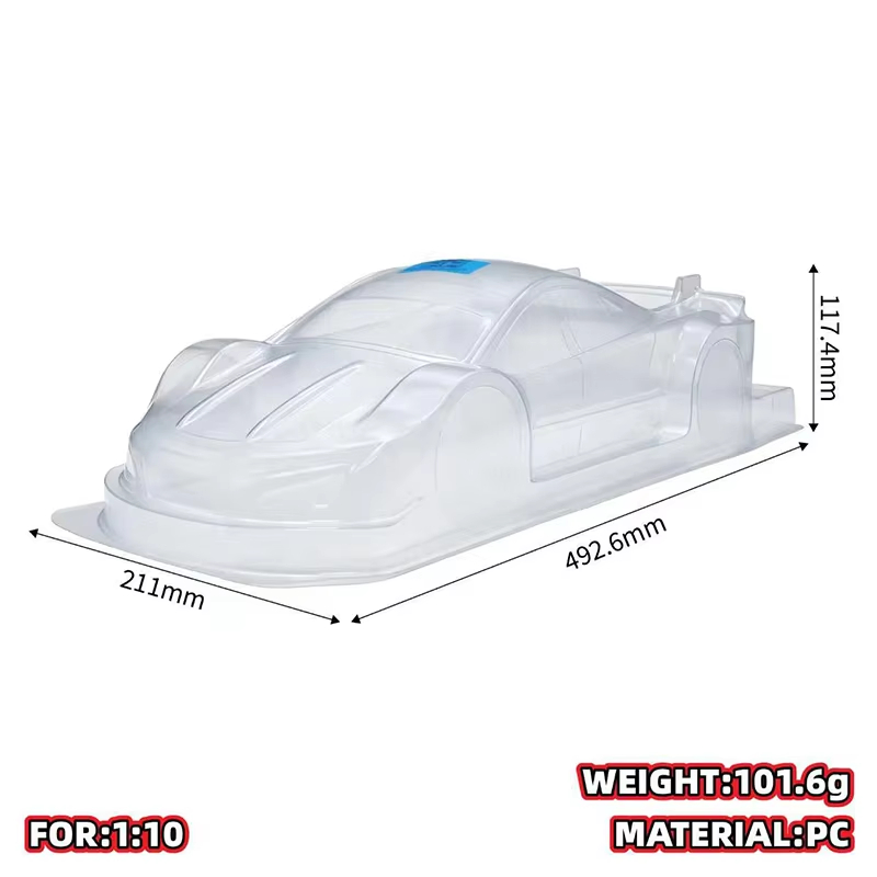 1Pc 1/10 190mm Scocca in PC tr - Pc Chassis recensione e prezzo